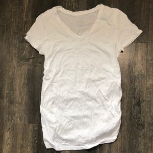 Maternity-White Tee